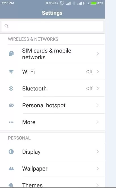 Now select MORE...... option in the network settings of your smartphone Now select MORE...... option in the network settings of your smartphone