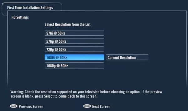 Tata Sky / Tata Play Set-Top box First Time Installation Settings for HD Television with tata play frequency symbol rate