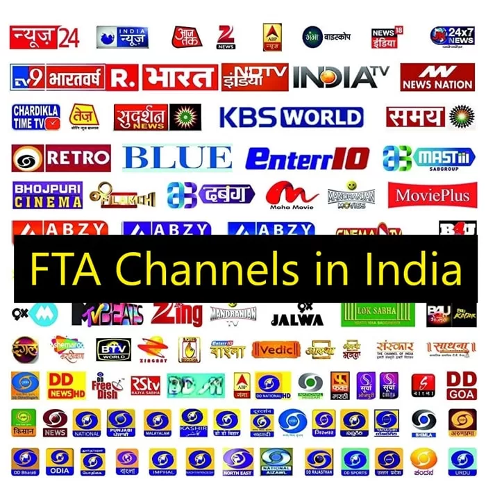 List of all the FTA Free-to-Air TV channels from India, Watch 600+ FREE TV Channels in anywhere in the World by C-Band satellite dish antenna