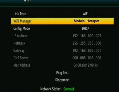 How to connect mobile hotspot to solid hds2-8181 set-top box? How to connect mobile hotspot to solid hds2-8181 set-top box?