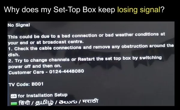 If your Freeset/Freeview/Freedish set-top box keeps losing satellite signal, there may be several factors that we will look at the problem