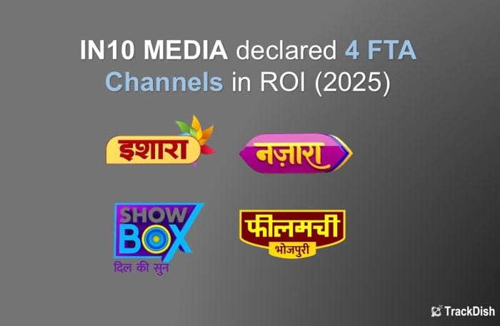 In10 Media declared 4 FTA channels in new ROI (2025) that are Filamchi Bhojpuri, Showbox, Nazara TV channel, Ishara TV will be Pay Channel